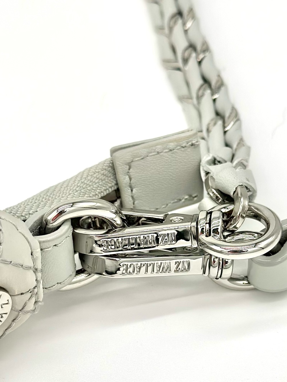 EUC MZ Wallace Downtown Small Crosby Quilted Crossbody In Oyster Metallic - Picture 14 of 16